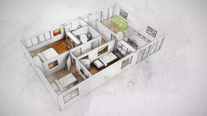 Architecture design house interior drawing