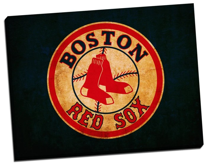 Wall sox boston red canvas decor painting panels fans oil living sports team room aliexpress