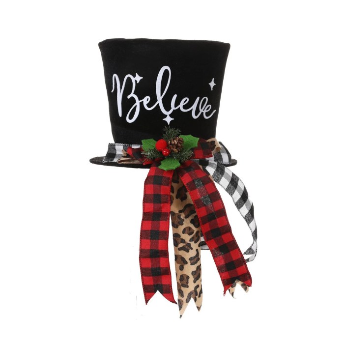 Christmas decor red and black plaid